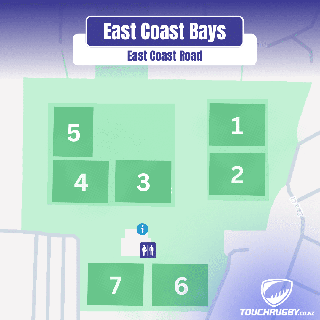 Mairangi Bay, Windsor Park touch fields layout Mairangi Bay, Windsor Park touch fields layout