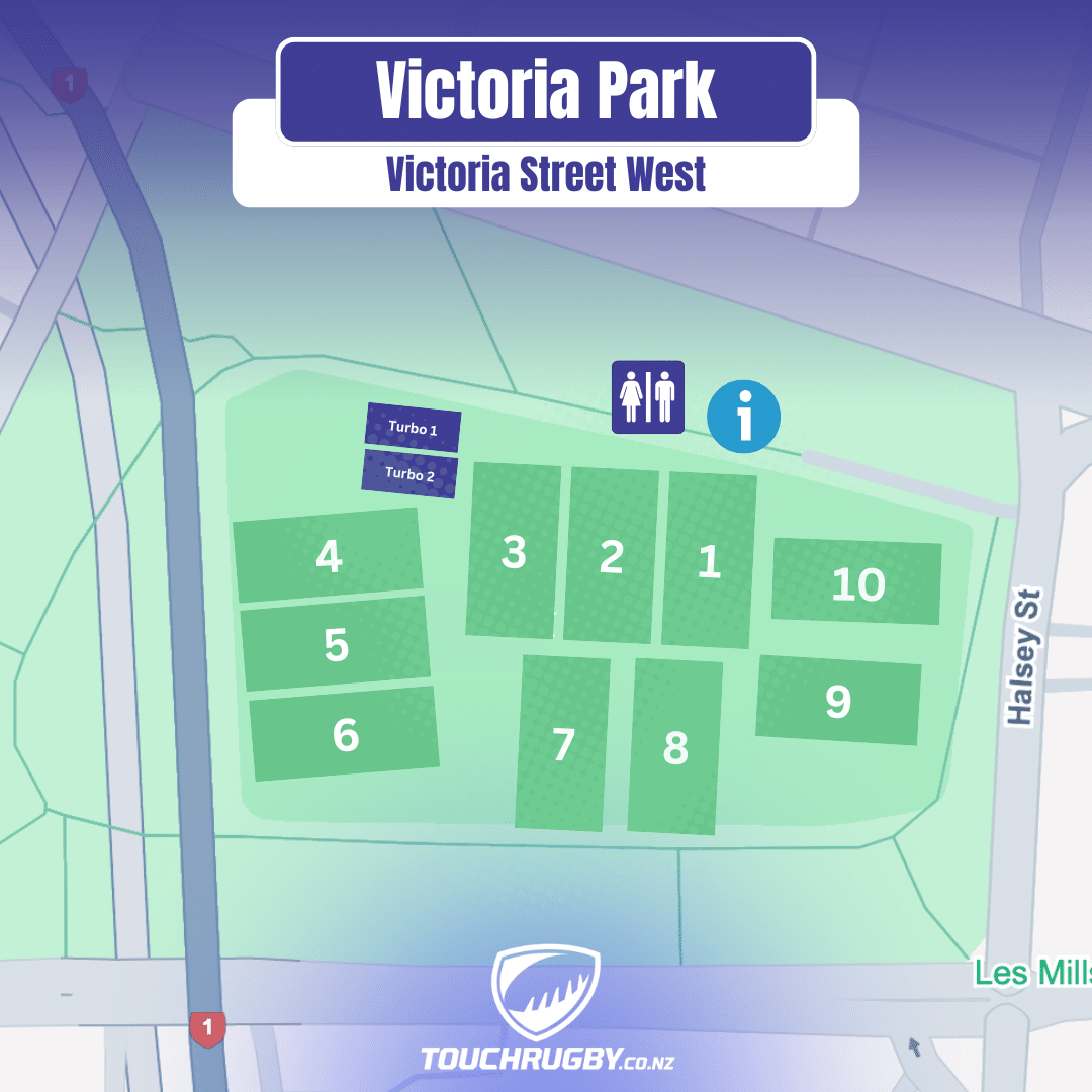 Victoria Park Touch Fields Layout Victoria Park Touch Fields Layout